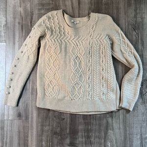 Madewell Bobble Open Side Pullover Sweater small